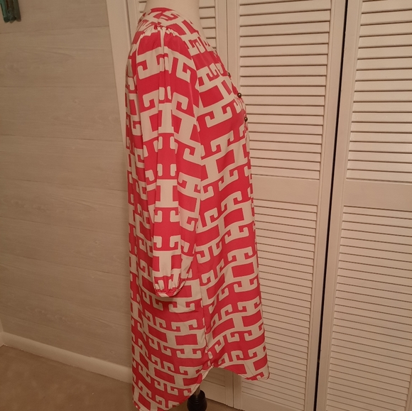 Peach love CA queen bee hi low shirt dress medium - Picture 5 of 6